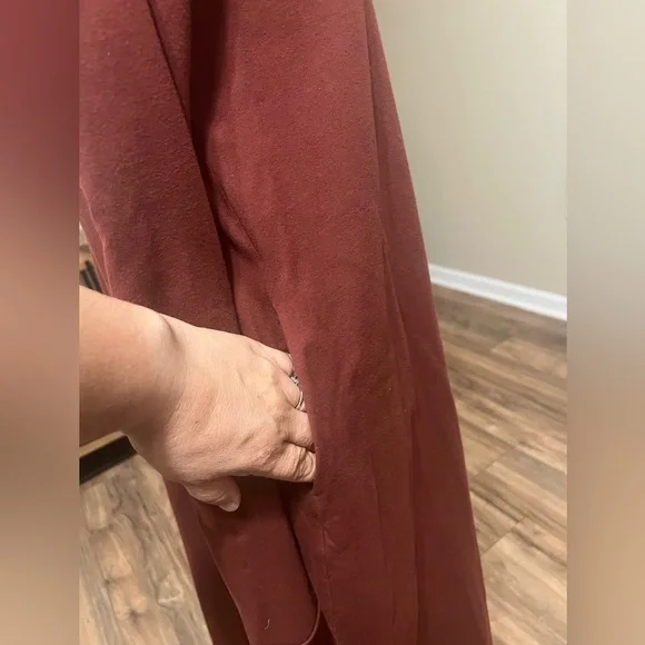 Labo.Art Abito Stilo Jersey Dress in Granata Cotton Blend Lagenlook Dress Size 0 - Picture 4 of 10